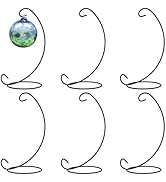 EOWCO 9 Inch Christmas Ornament Display Stand, Black Iron Hanging Stand Rack Holder for Hanging G...