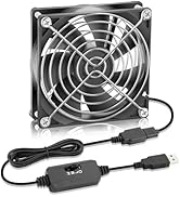 WDERAIR 92mm x 25mm DC 5V Brushless Case Cooling Fan Receiver Terrarium Box Aquarium Equipment Ca...