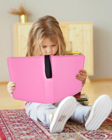 pink color card binder