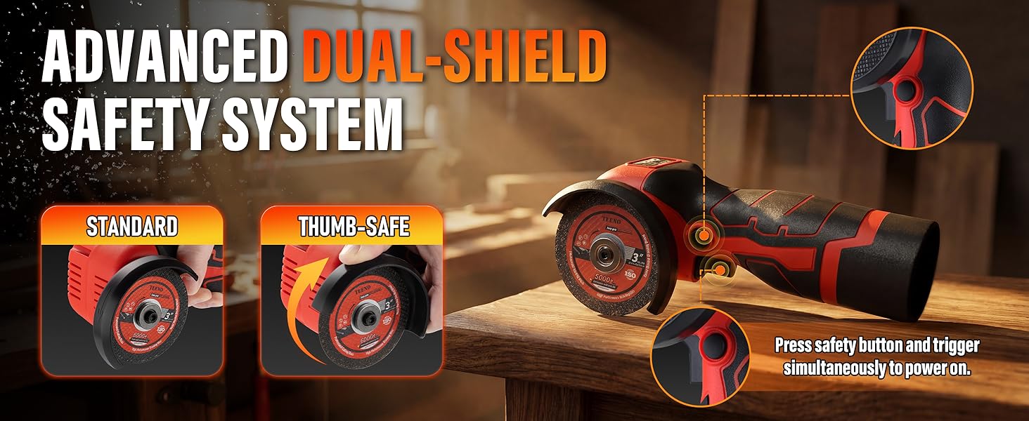TEENO Cordless Angle Grinder