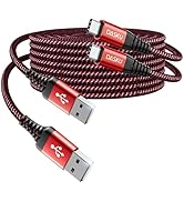 USB A to USB C Cable, 2Pack 6FT USB C Cable 3A Fast Charging, Upgraded Extra Durable Braided USB ...
