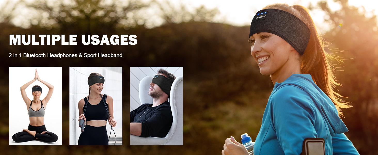 sleep headphones bluetooth headband eye mask sleeping earbuds cool gadgets holiday deal gifts