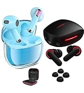 [2 Pack] Couple Bluetooth 5.3 Headphones with Mic 2023, Wireless Earbuds in-Ear Noise-canceling E...