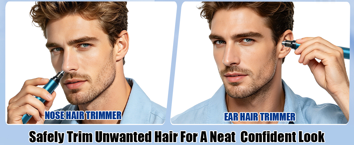 YunLuna mens nose hair trimmer, ear hair trimmer for men, safely trim for a neat confident look