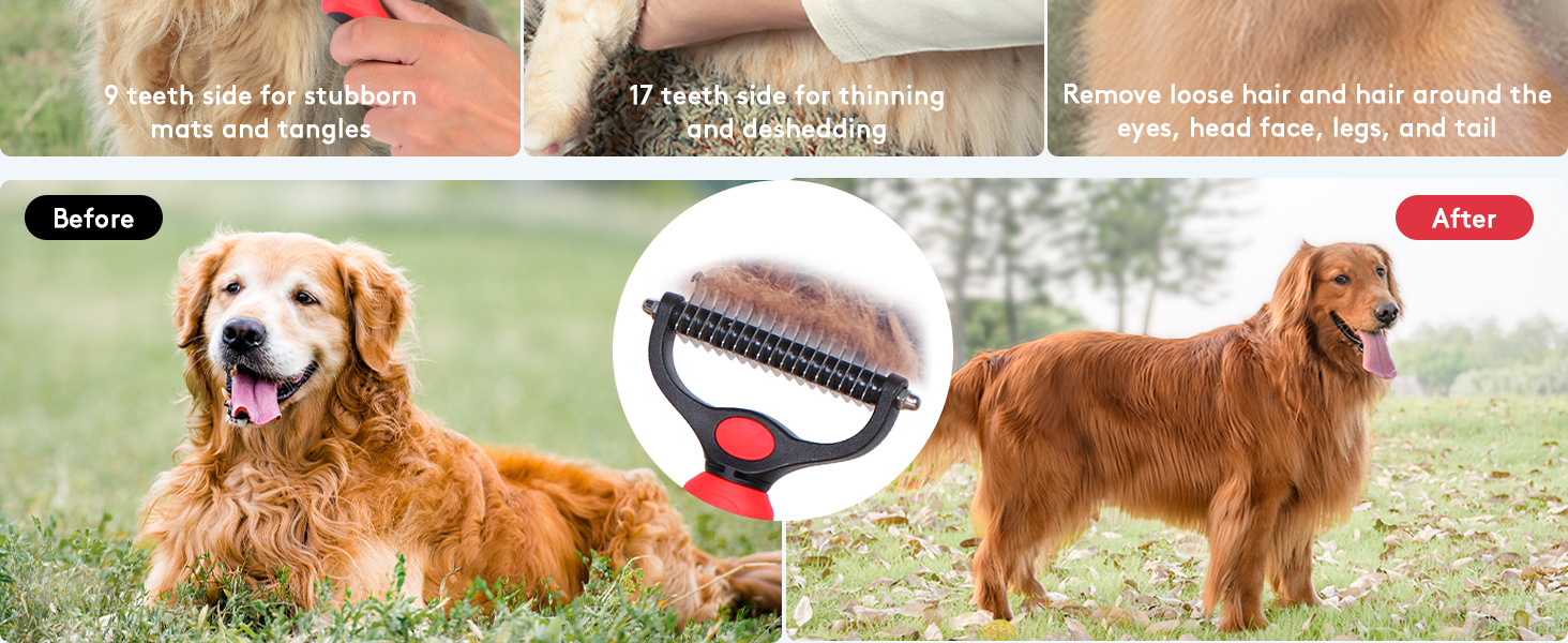 deshedding dog brush
