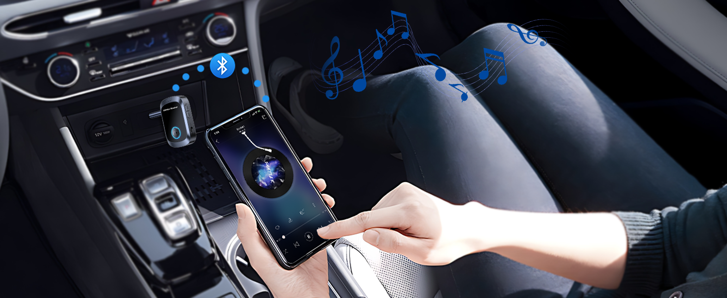 Bluetooth car music adapter