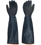 North Tower Heavy Duty Rubber Gloves, Industrial Gloves Waterproof Reusable Protective Work for C...