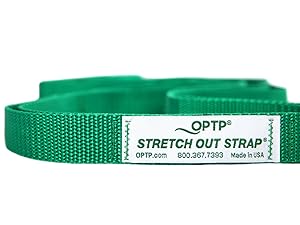 close up of stretch out strap label