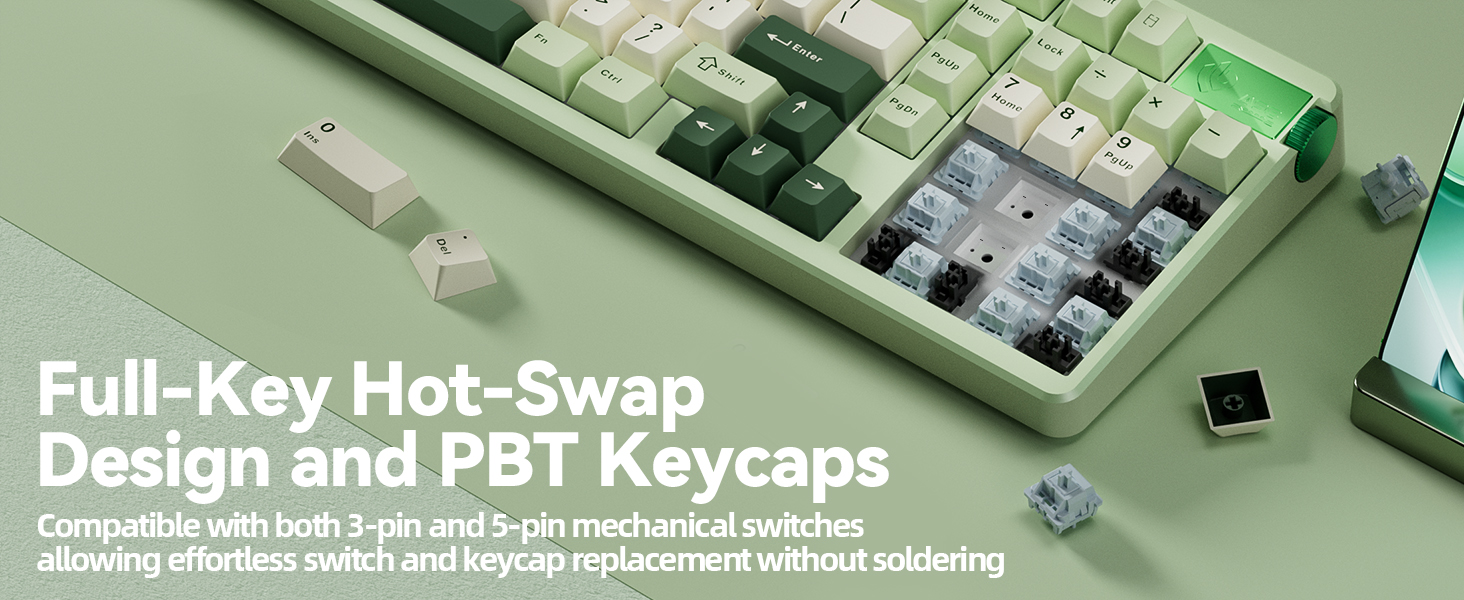 Gasket Structure Hot Swappable mechanical keyboard