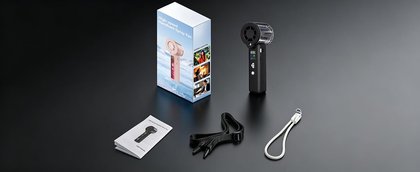 handheld fan with mist