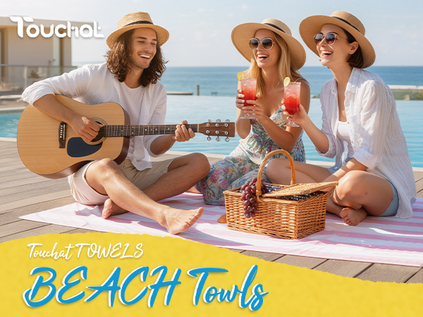 Touchat Stripe Beach Towels