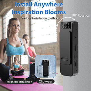 hidden camera, police body cam, miniature body camera, body camera with audio recording wearable