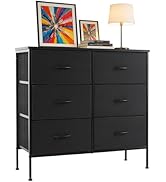 Accver 6-Drawer Fabric Dresser, Chest of Drawers Clothes Cabinet for Closet &amp; Bedroom, Storage Or...