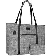 MOSISO USB Port Laptop Tote Bag for Women,Compatible with MacBook, 17-17.3 inch Notebook and Chro...