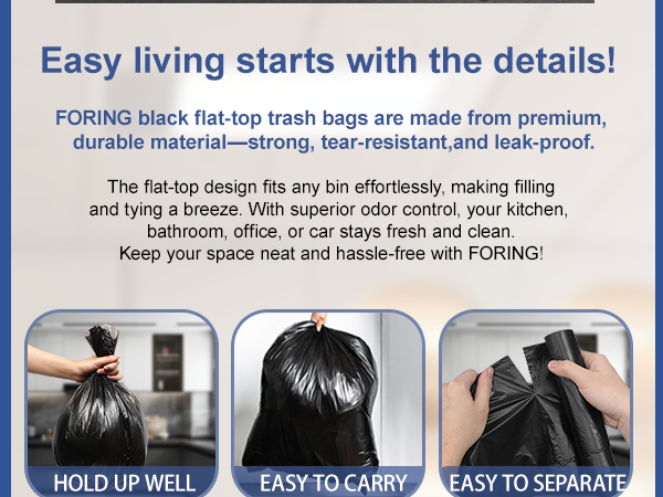 small trash bags 4 gallon garbage bags for bathroom 15 liter can liners unscented 
