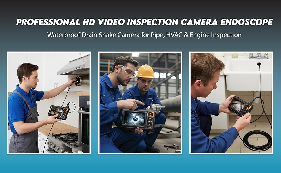 endoscope camera with light