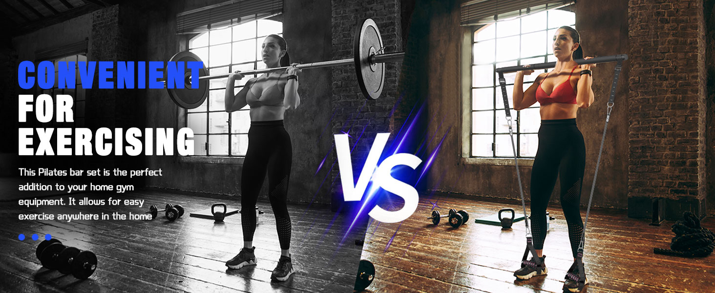 pilates bar kit ,COFOF Pilates Bar Kit with Resistance Bands