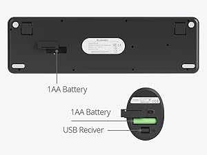 black typewriter keyboard and mouse wireless 