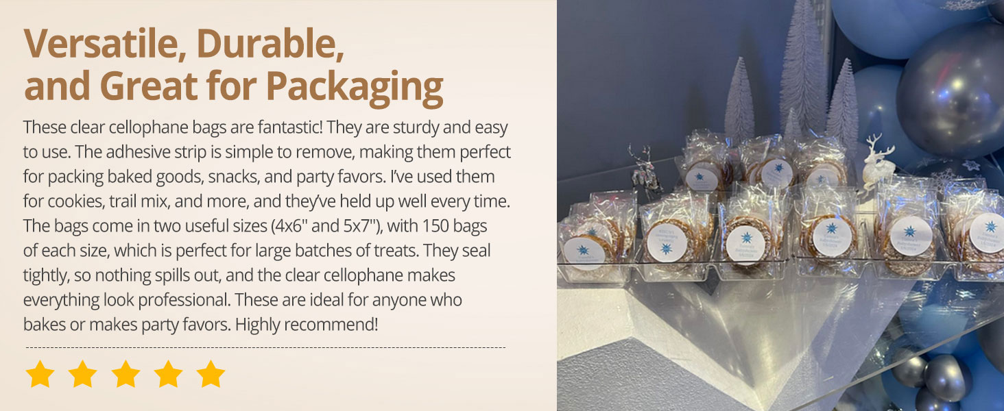 Cello Jewelry Plastic Bag