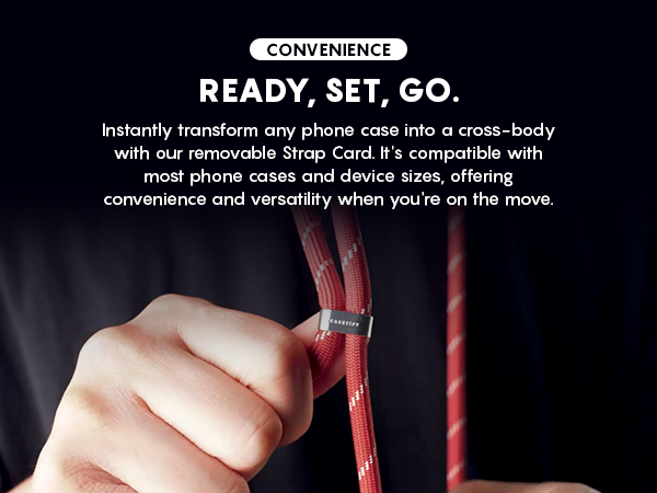 CASETiFY 6mm Rope Cross Body Strap with Card