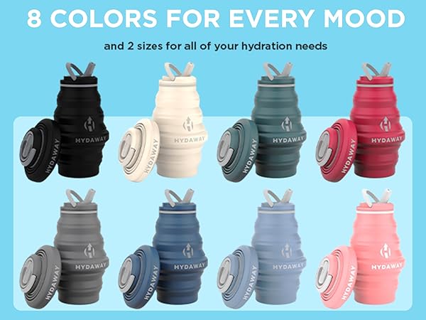 hydaway collapsible water bottle expandable water bottle collapsible water bottle pocket inflatable