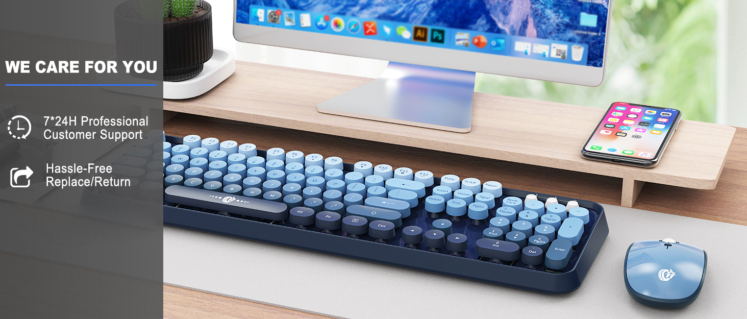 wireless keyboard with mouse