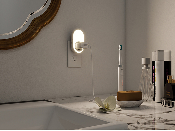 Night light for bathroom