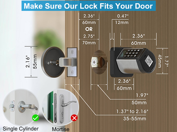 smart locks for front door deadbolt electronic passcode lock with handle deadbolt keypad