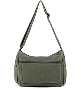 Zlineviy Canvas Messenger Bag for Women Men Crossbody Tote Bag with Multiple Pockets Vintage Satchel