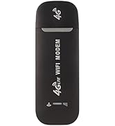 4G LTE Modem Router, 3G 4G 150Mbps Mobile Hotspot, B1 B3 B5 Unlocked Pocket Device, for Home or T...