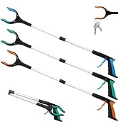 YOUEON 3 Pack Foldable Grabber Reacher Tool for Elderly, 32" Reacher Grabber Pickup Tool, Handy T...