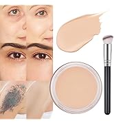 Kaely Pot Concealer Full Coverage Set, Under Eye Brightener Color Correcting Concealer for Dark C...
