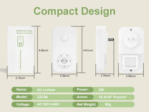 Plug In Ionizer Air Purifier
