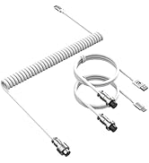 ZIYOU LANG 2 in 1 Custom Coiled USB C to A and C Cable with Detachable Extendable Double Sleeve S...