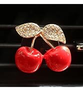 Cherry Air Freshener Car Vent Clip,Adjustable Fragrance with Non-Slip Grip, Decorative Crystal Ar...