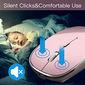 Silent click and comfortable use-silent wireless mouse