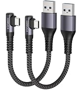 CONMDEX USB C Charger Cable [1ft, 2Pack] 10Gbps USB 3.1 Gen 2 USB A to USB C Data Transfer Braide...