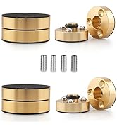 Tertullus 4 Pcs Speaker Isolation Feet Anti Vibration Pads with Stainless Steel Ball Speaker Pad ...