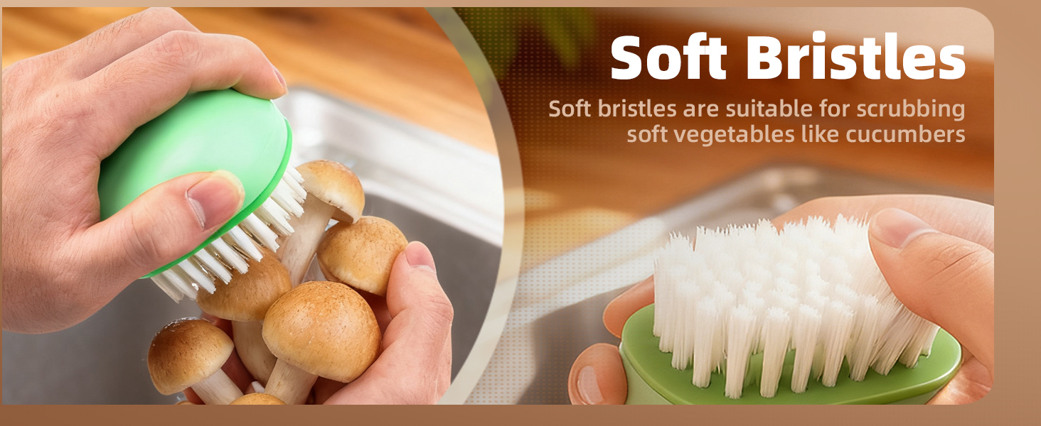 Vegetable Brush Scrubber for Food