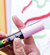 8 Posca Paint Markers, 5M Medium Posca Markers with Reversible Tips, Posca Marker Set of Acrylic ...