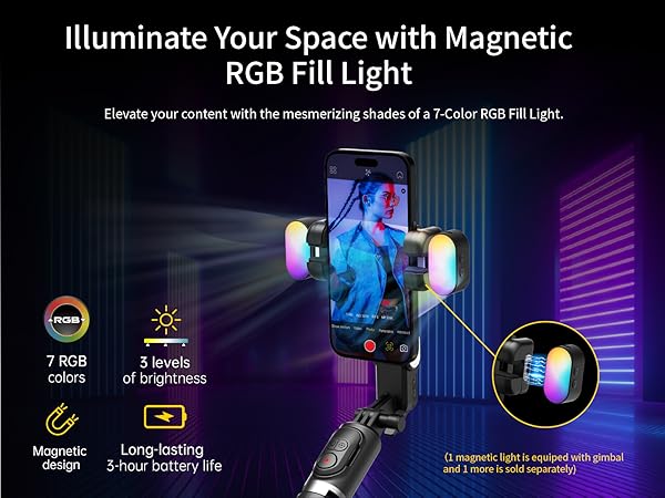 gimbal stabilizer for iphone gimbal tripod for cell phone selfie stick tripod