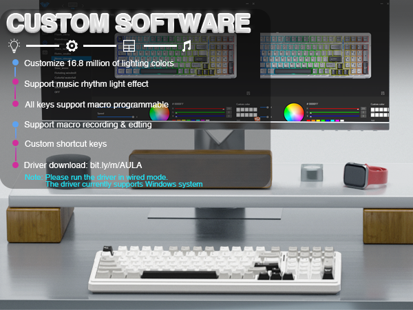 custom keyboard hot swappable mechanical keyboard wireless mechanical keyboard gaming