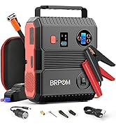 BRPOM Car Jump Starter with Air Compressor, 150PSI 4500A Peak 24000mah (Up to All Gas or 8.0L Die...