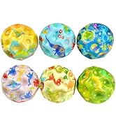 Luckana 6 Pieces of Super Bouncy High Bounce Balls for Kids and Adults Moon Shape Easy to Grasp a...
