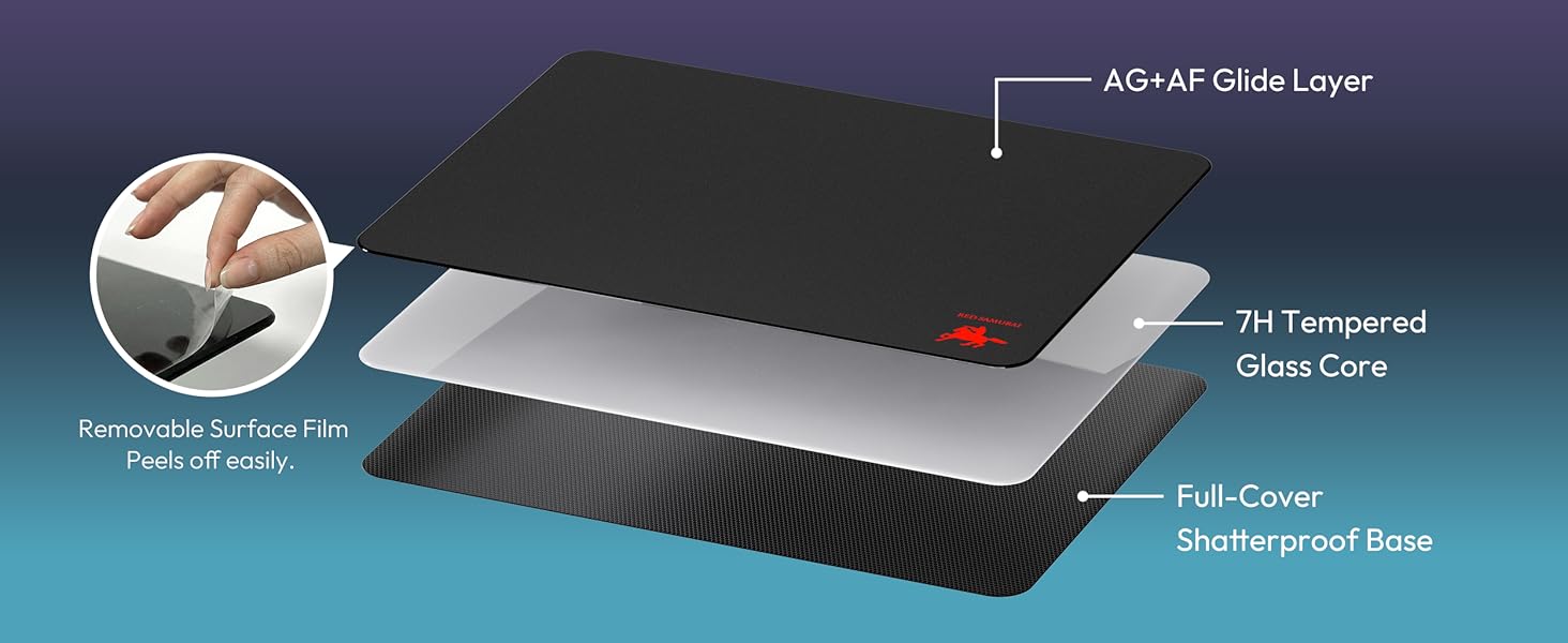 glass gaming pad