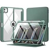 MoKo for iPad Pro 11 Inch Case (M5/M4) 2025/2024 with Pencil Holder, [Built-in Screen Protector],...
