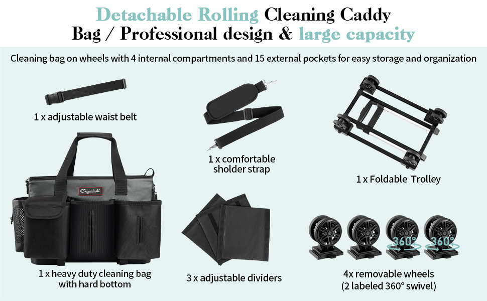 cleaning supplies caddy