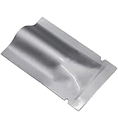 MITOB 100 Pack Sample Packets Small Silver Mylar Bags 1.97x2.76 inch 3.9 Mil Pure Aluminum Foil F...
