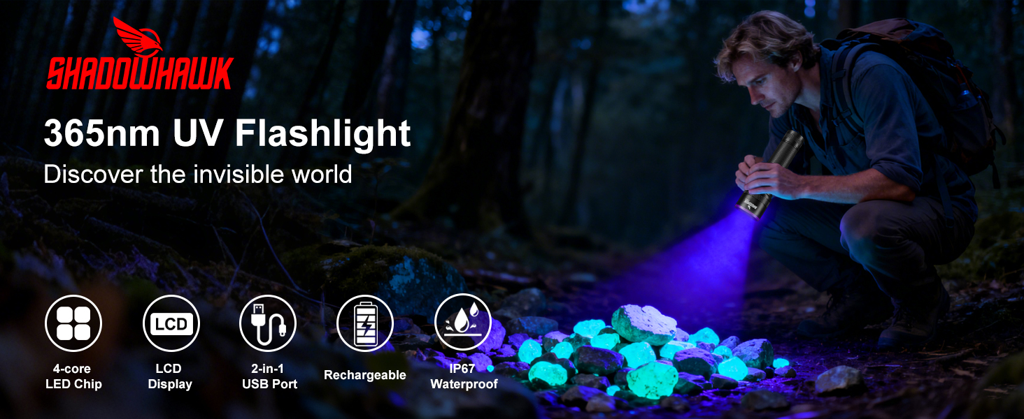 uv flashlight for rocks