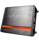Alphasonik V1200.1D Venum Series 2400 Watts Max Monoblock Car Amp with Power Plant Chip 4-Way Pro...